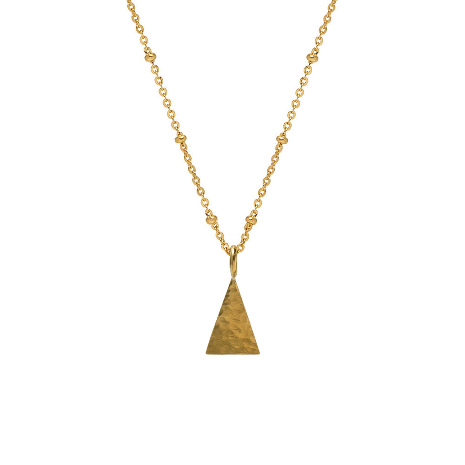 Hammered Triangle Pendant