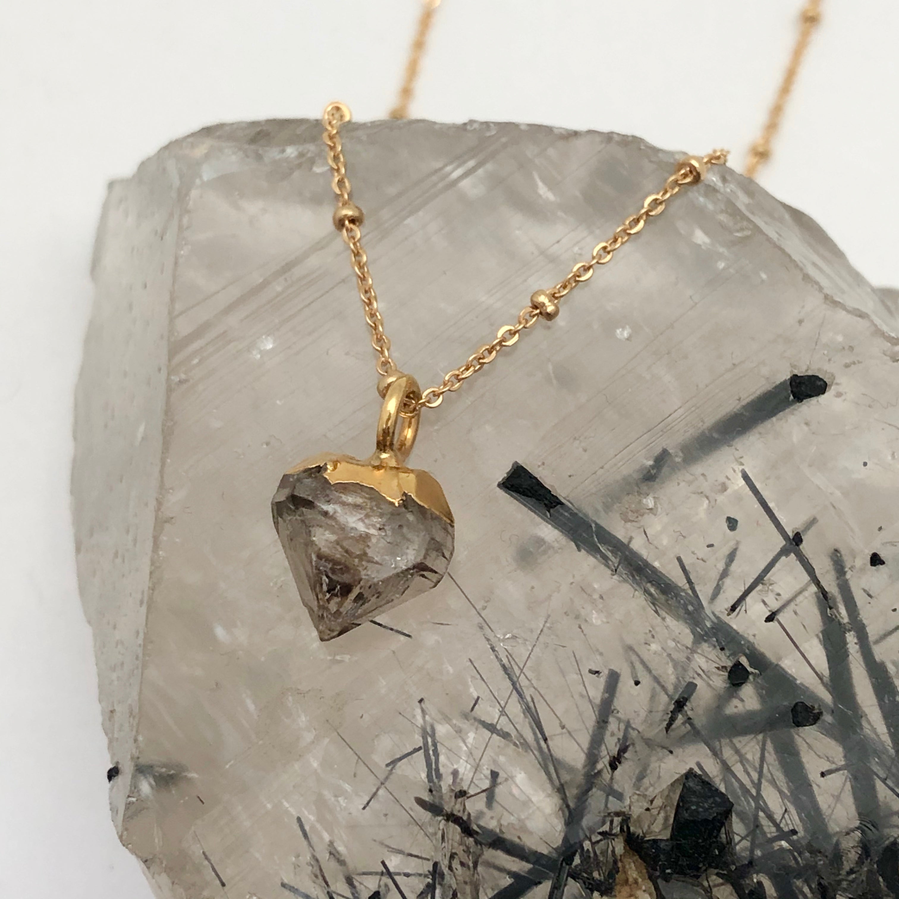 Herkimer Diamond Pendant - Mirabelle Jewellery