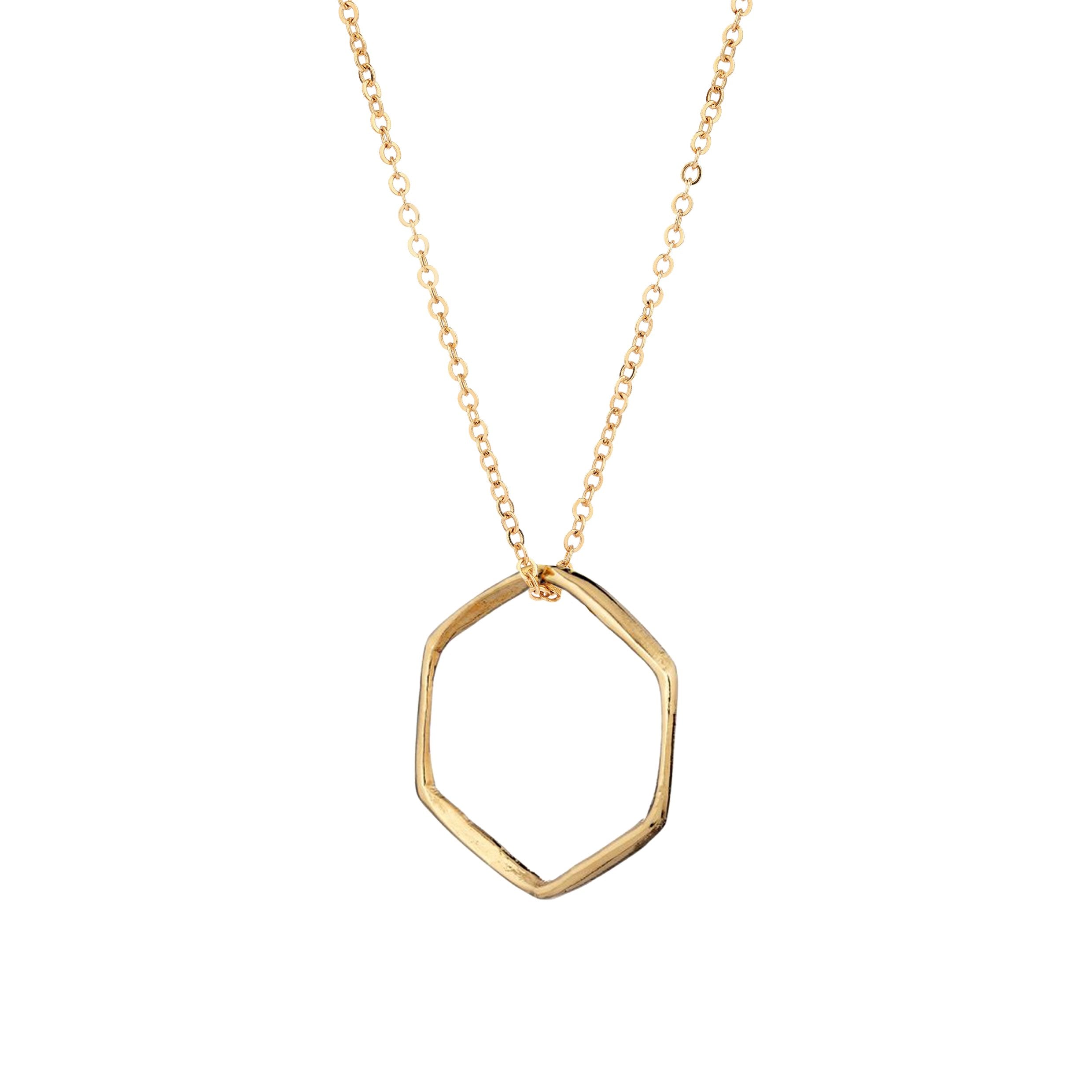 Hexagon Pendant - Mirabelle Jewellery