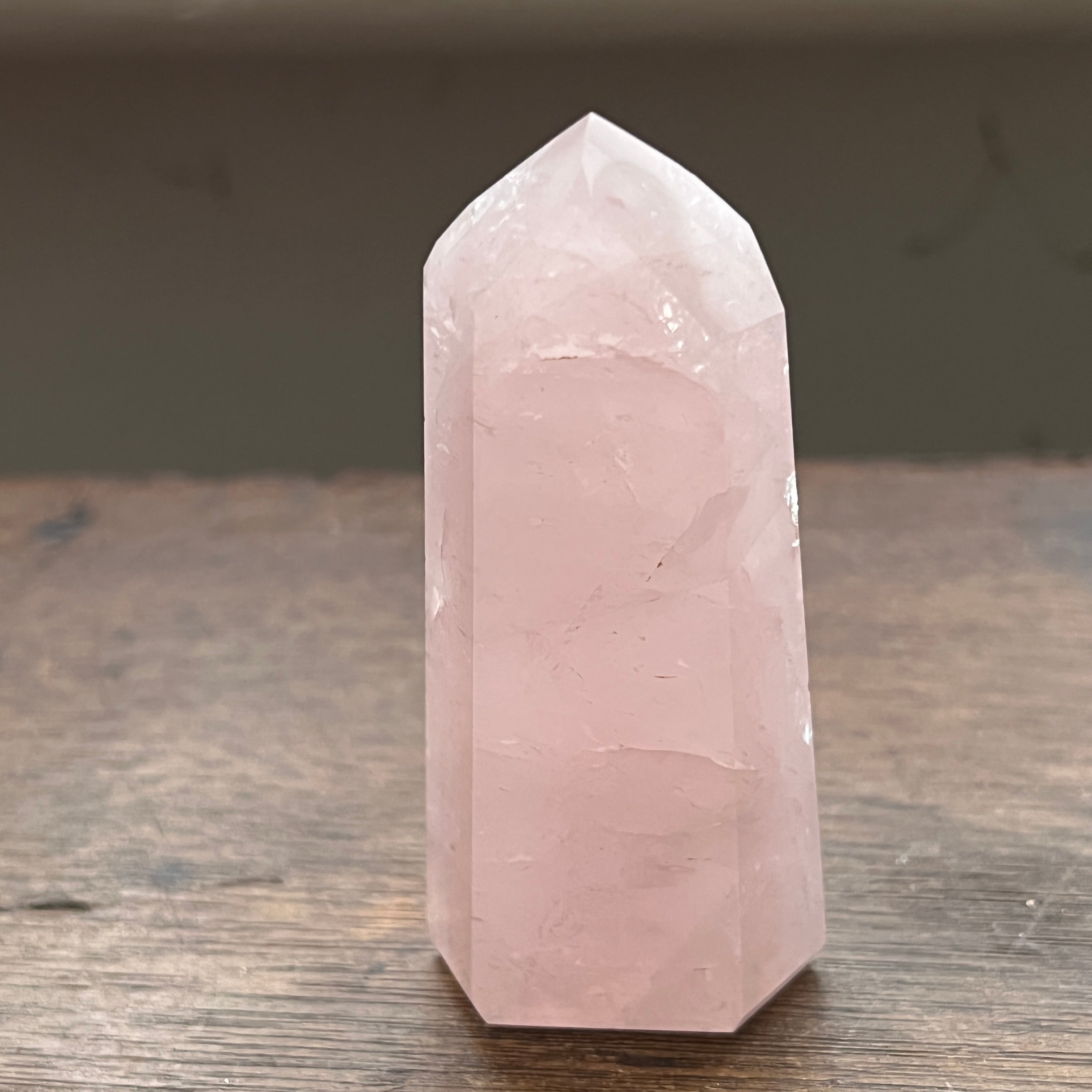 Rose Quartz Point From Brazil