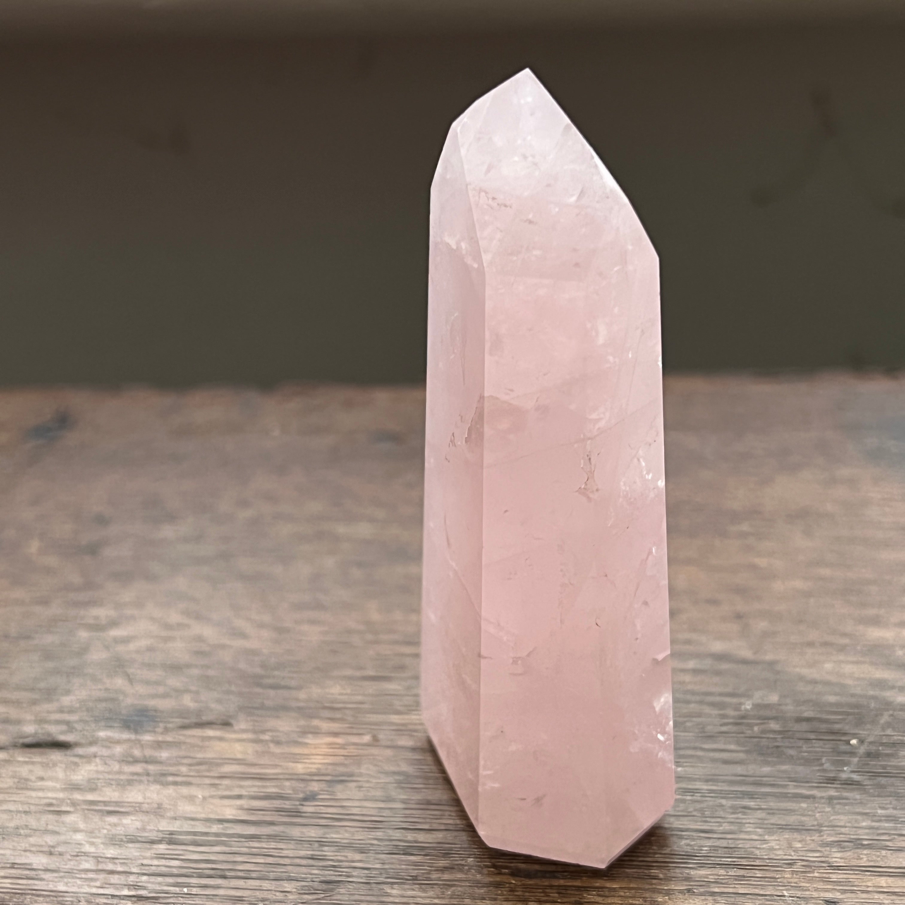 Rose Quartz Point From Brazil