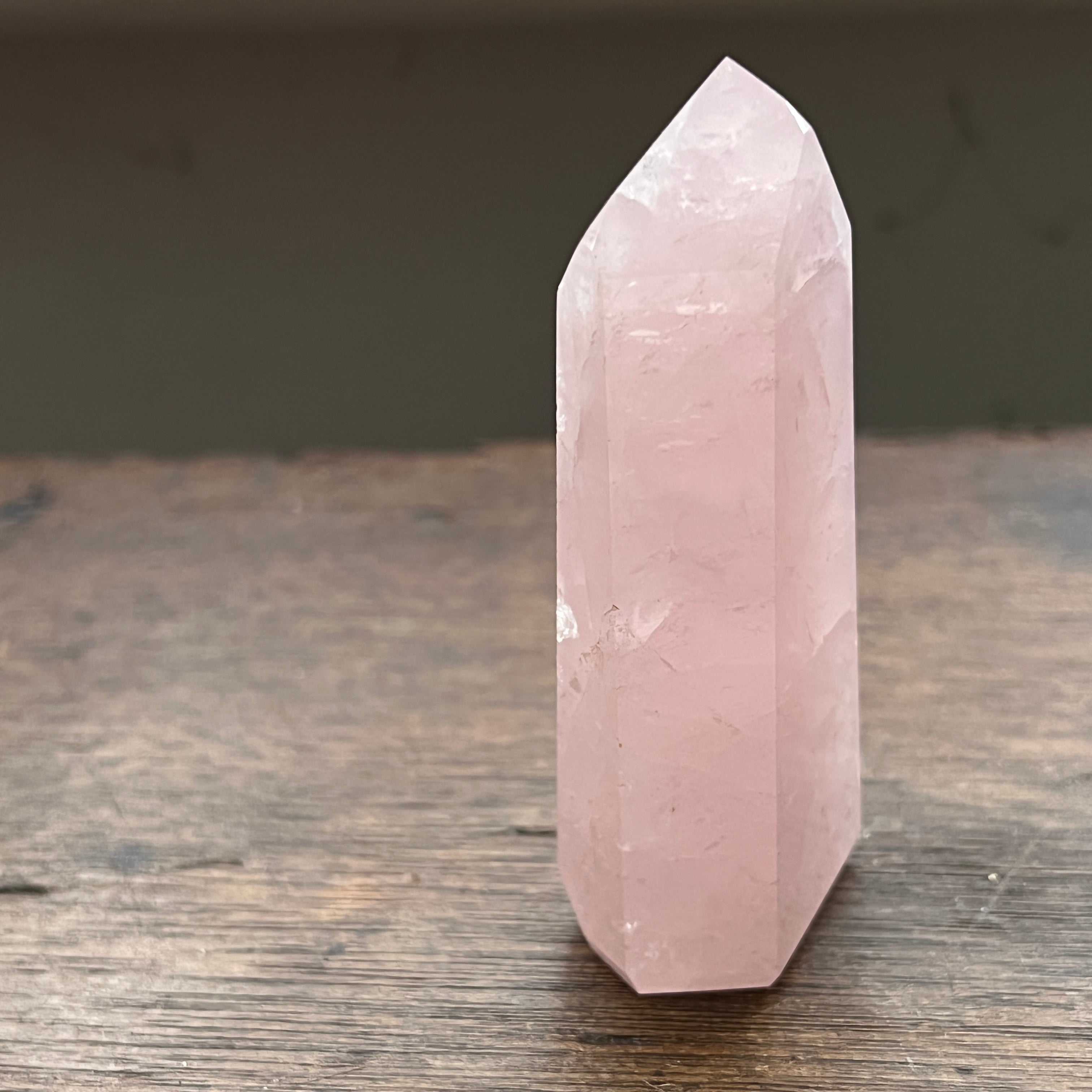 Rose Quartz Point From Brazil