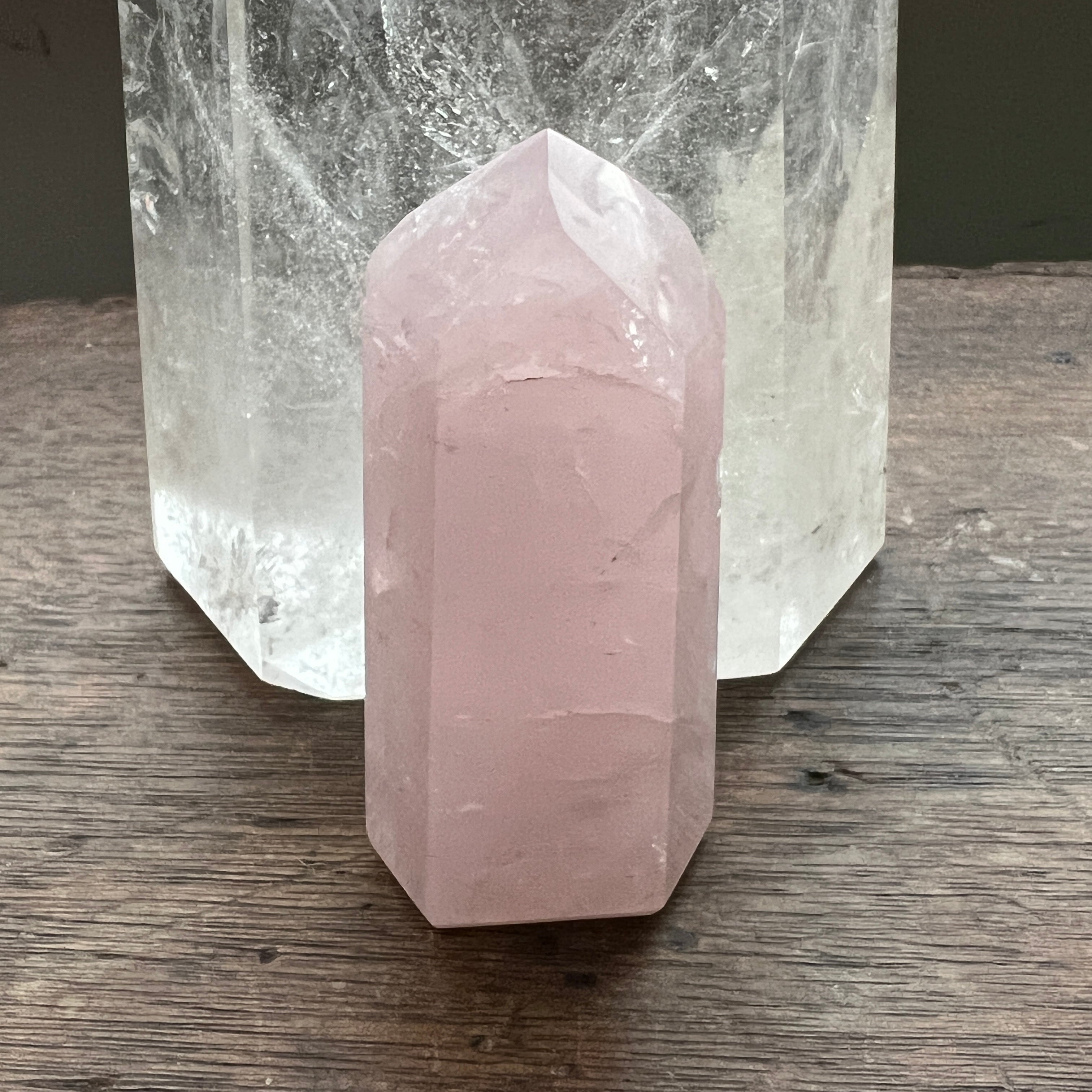 Rose Quartz Point From Brazil