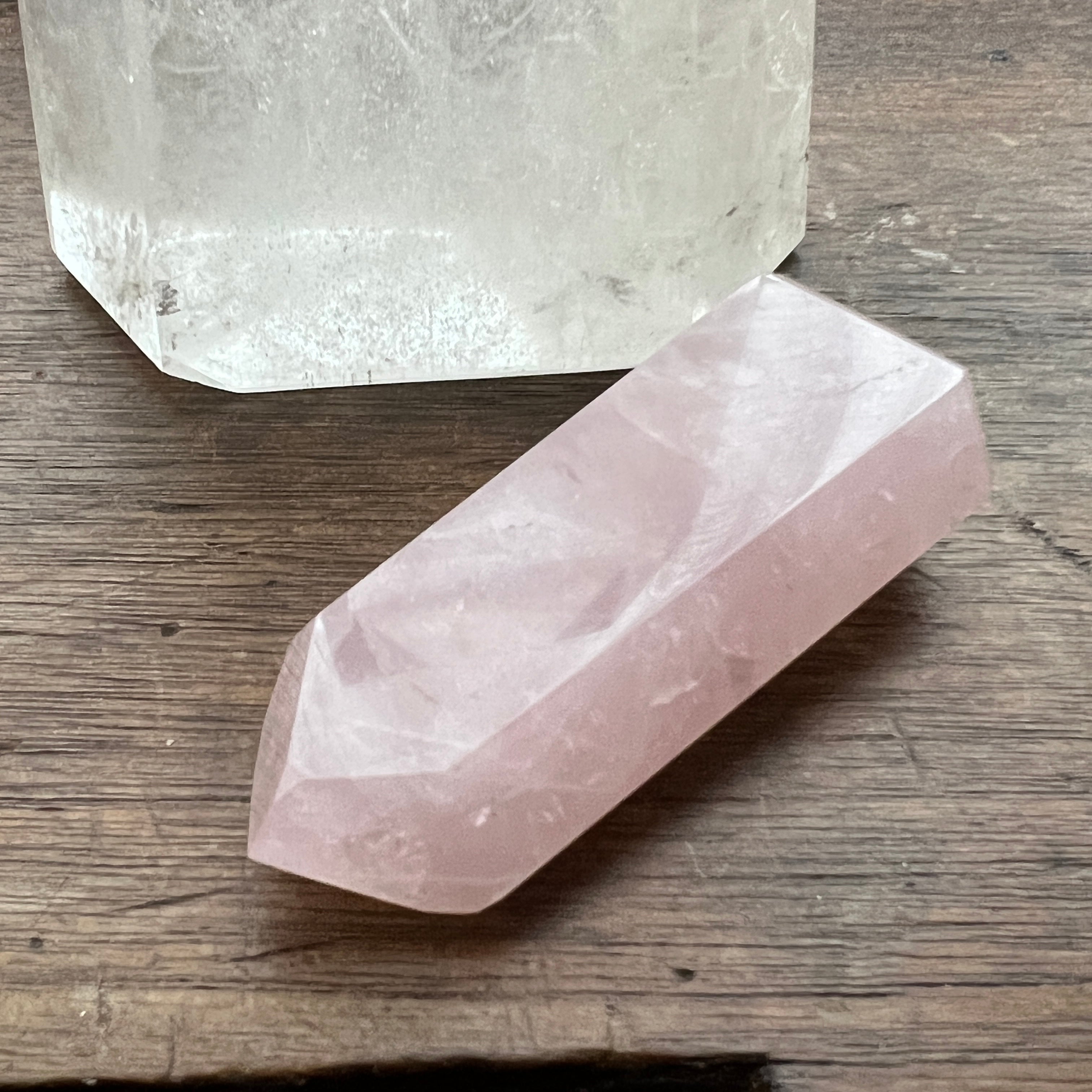 Rose Quartz Point From Brazil