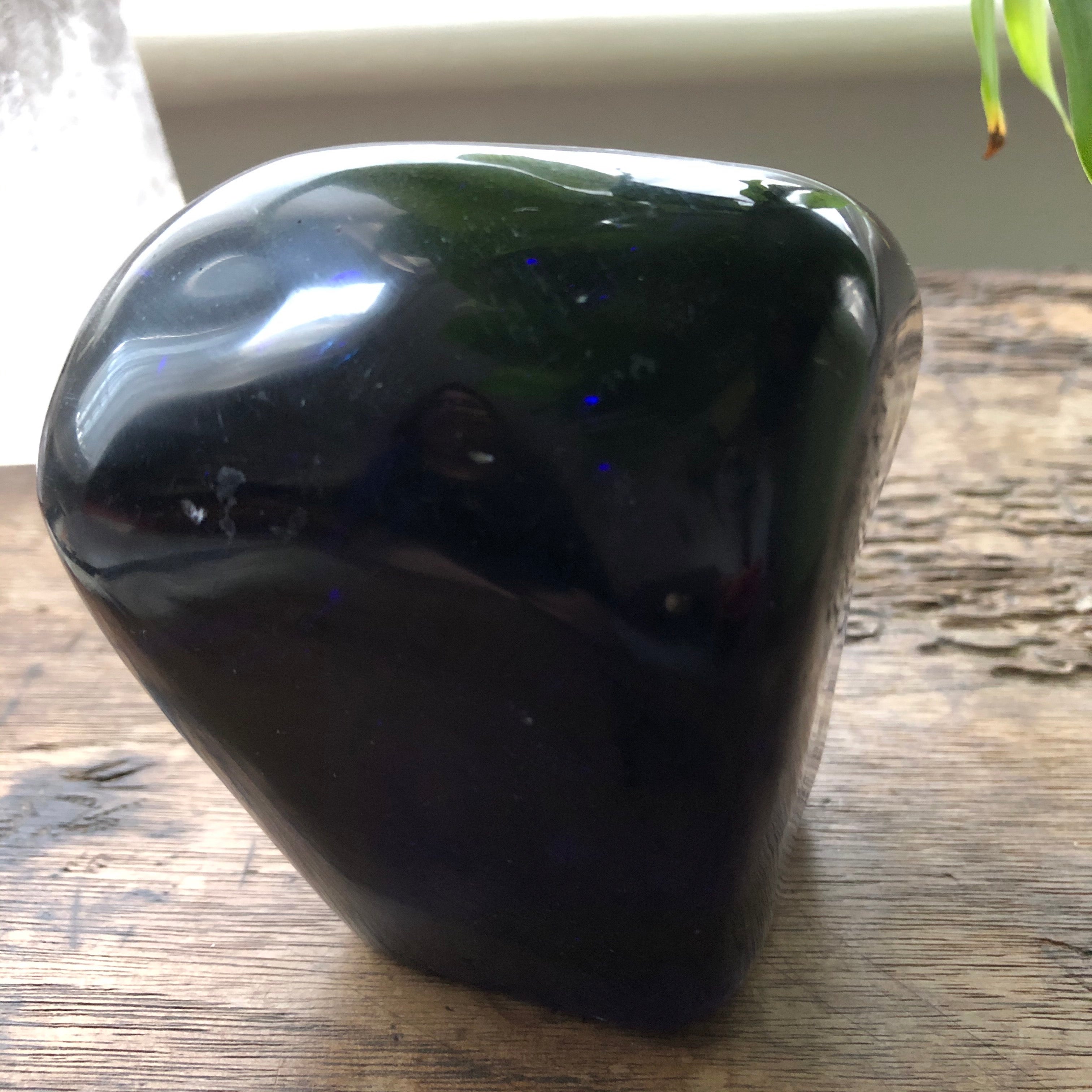 Unique Obsidian Freeform Polished From Java