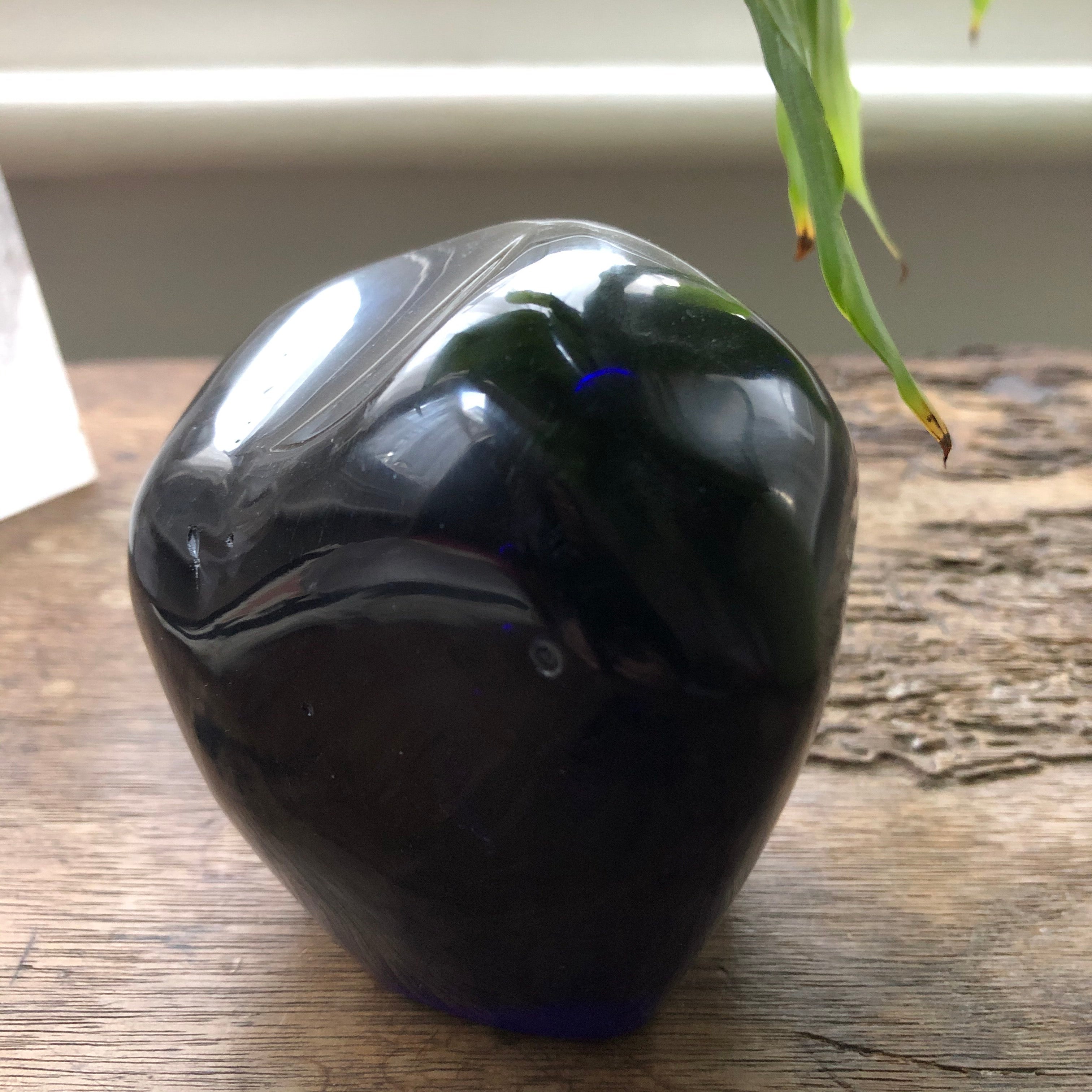 Unique Obsidian Freeform Polished From Java