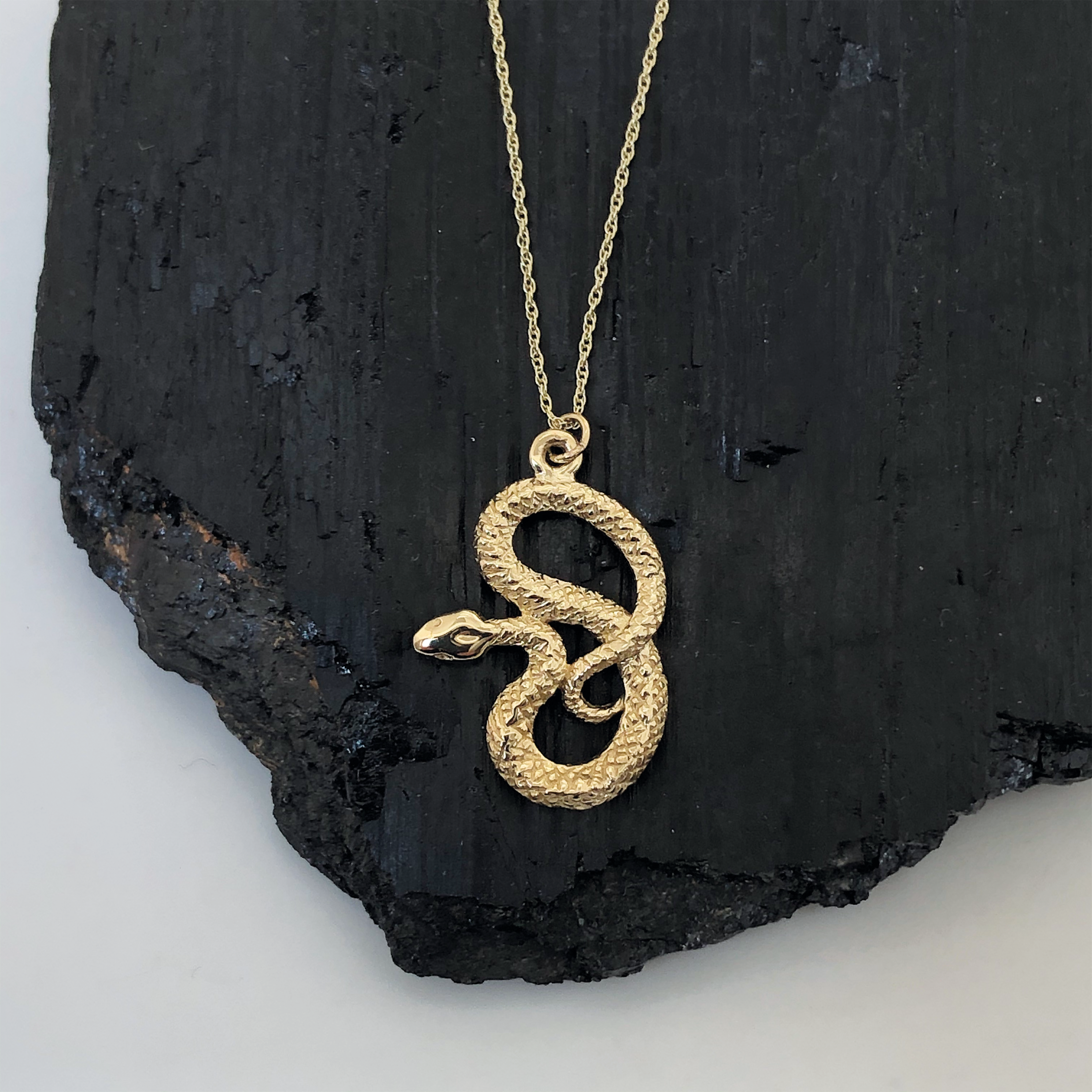 Kundalini Snake Charm 9ct Gold