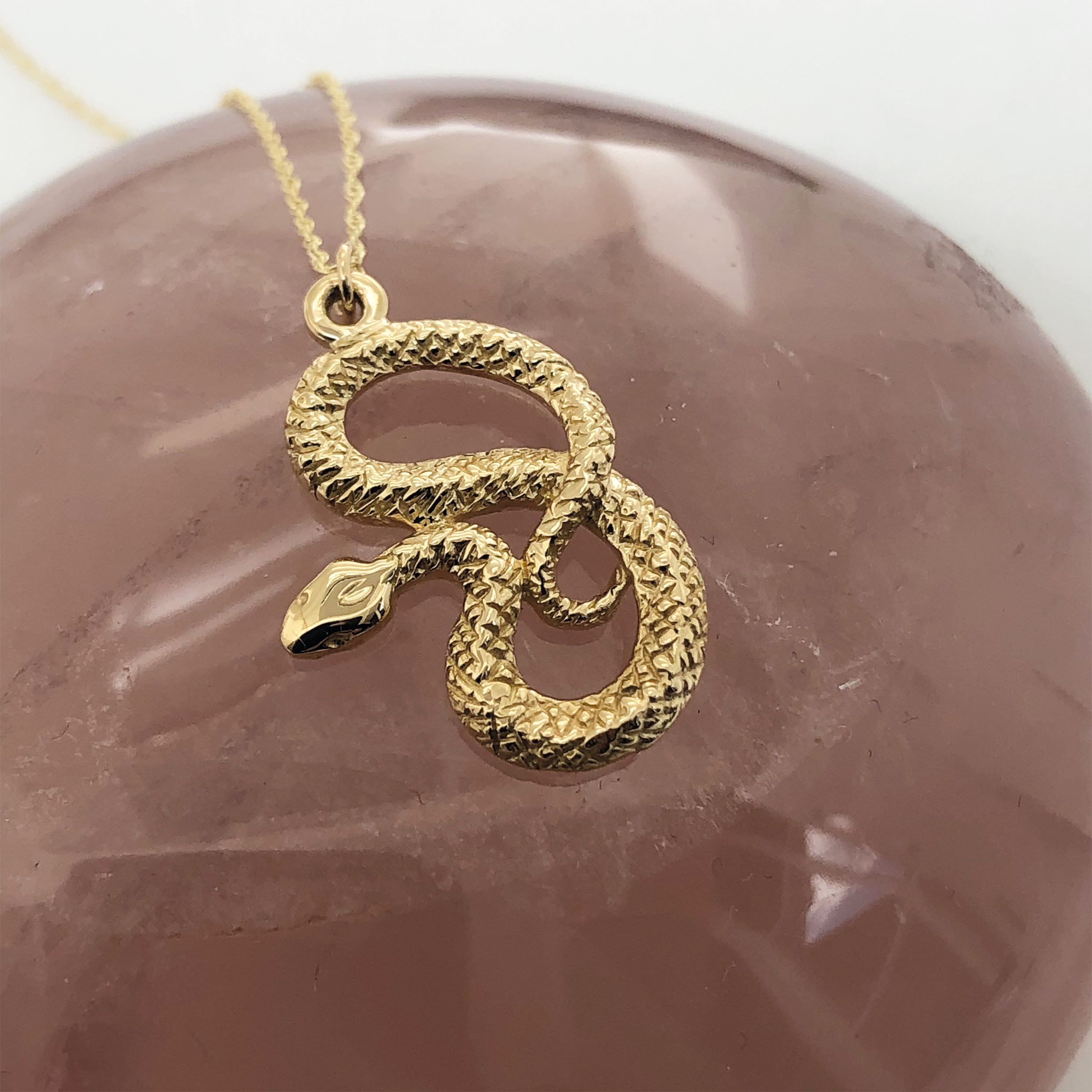 Kundalini Snake Charm 9ct Gold