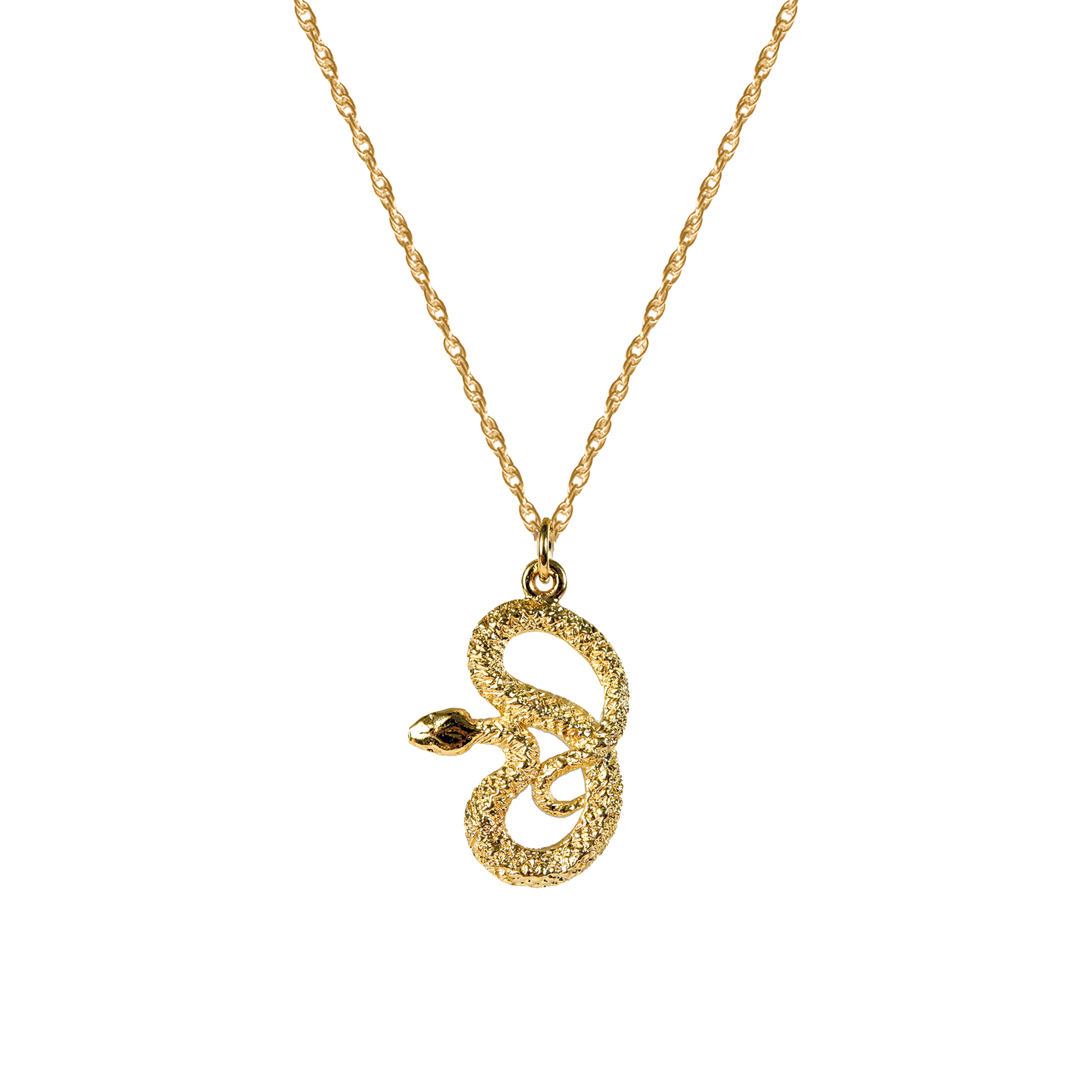 Kundalini Snake Charm 9ct Gold