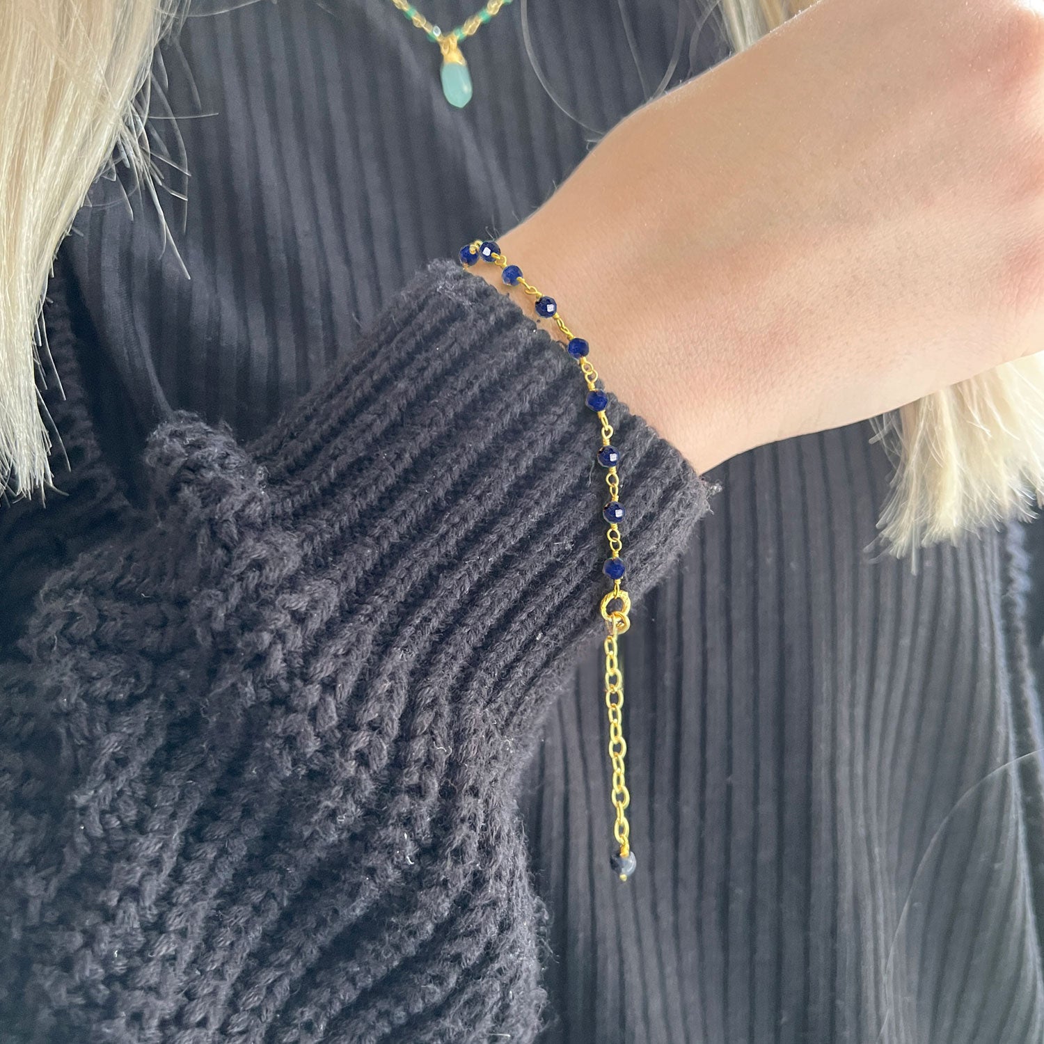 Rosary Bracelet - Lapis Lazuli