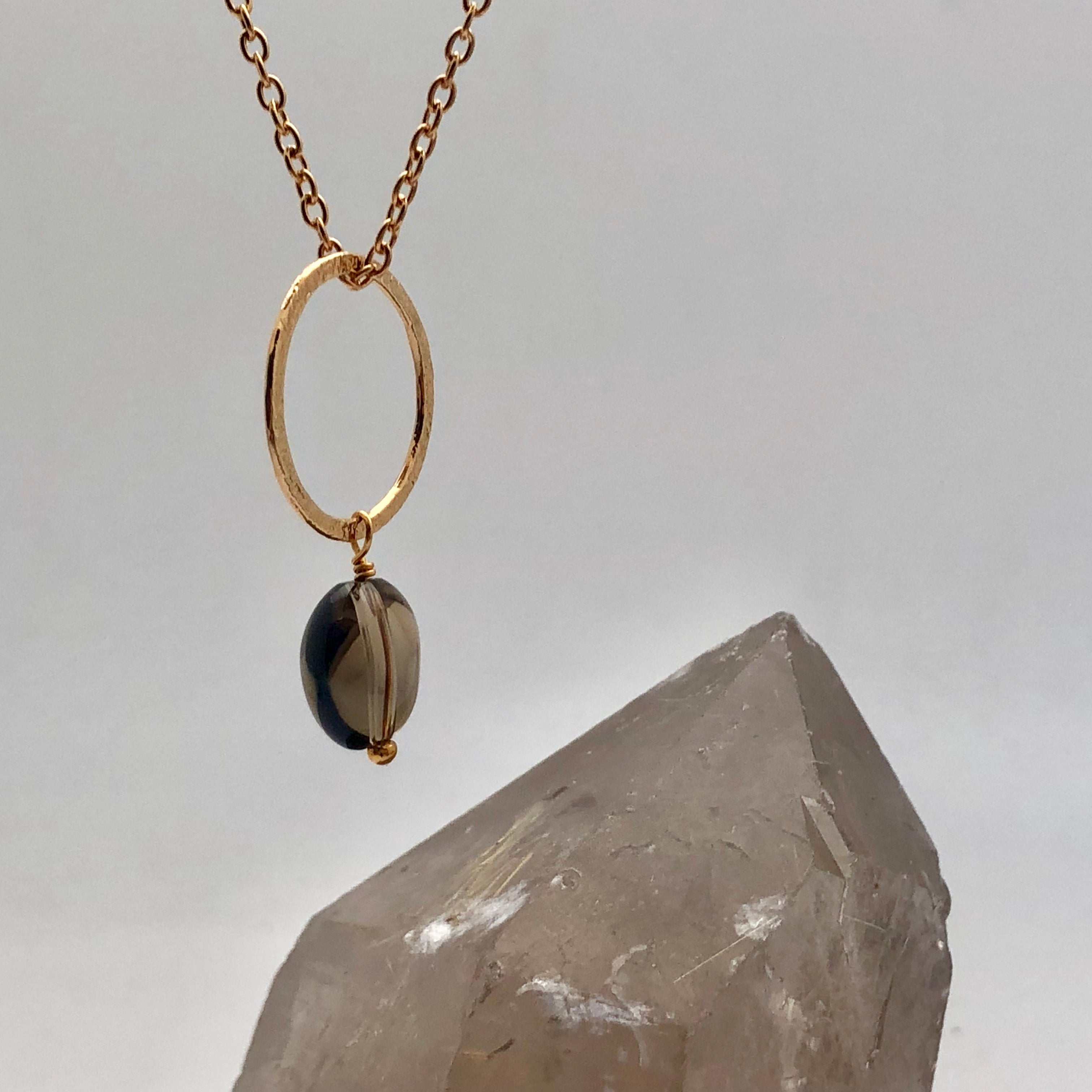 Margaret Pendant Smokey Quartz - Mirabelle Jewellery