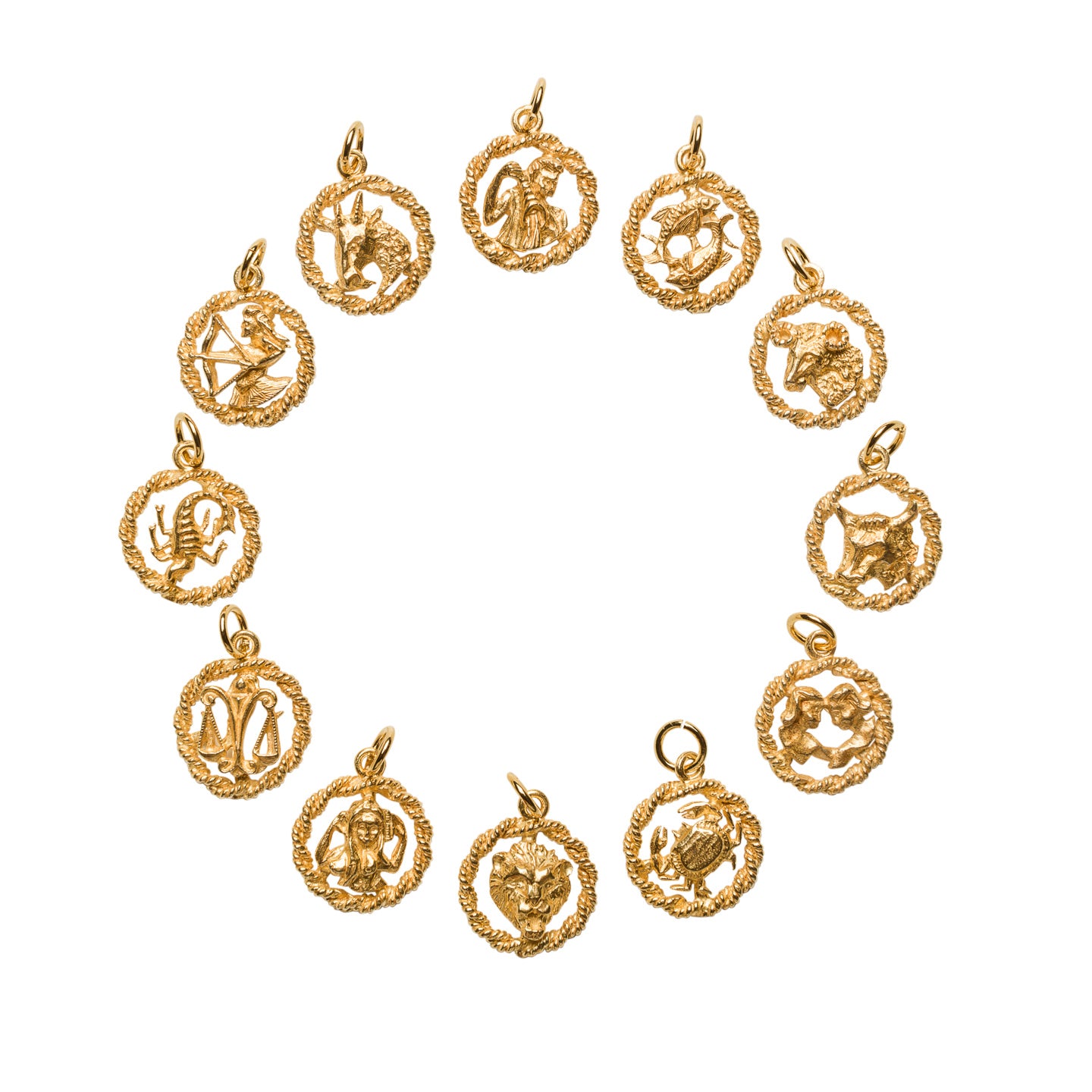 Zodiac Medal British Made - Mirabelle Jewellery