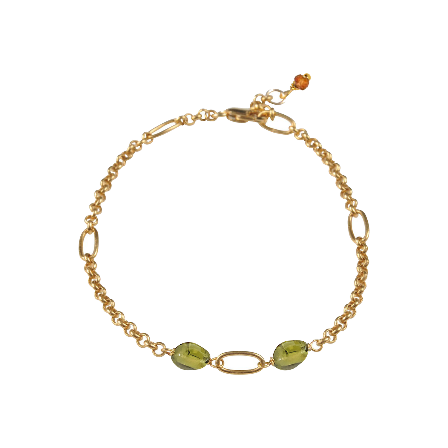 Ovala Bracelet with Peridot