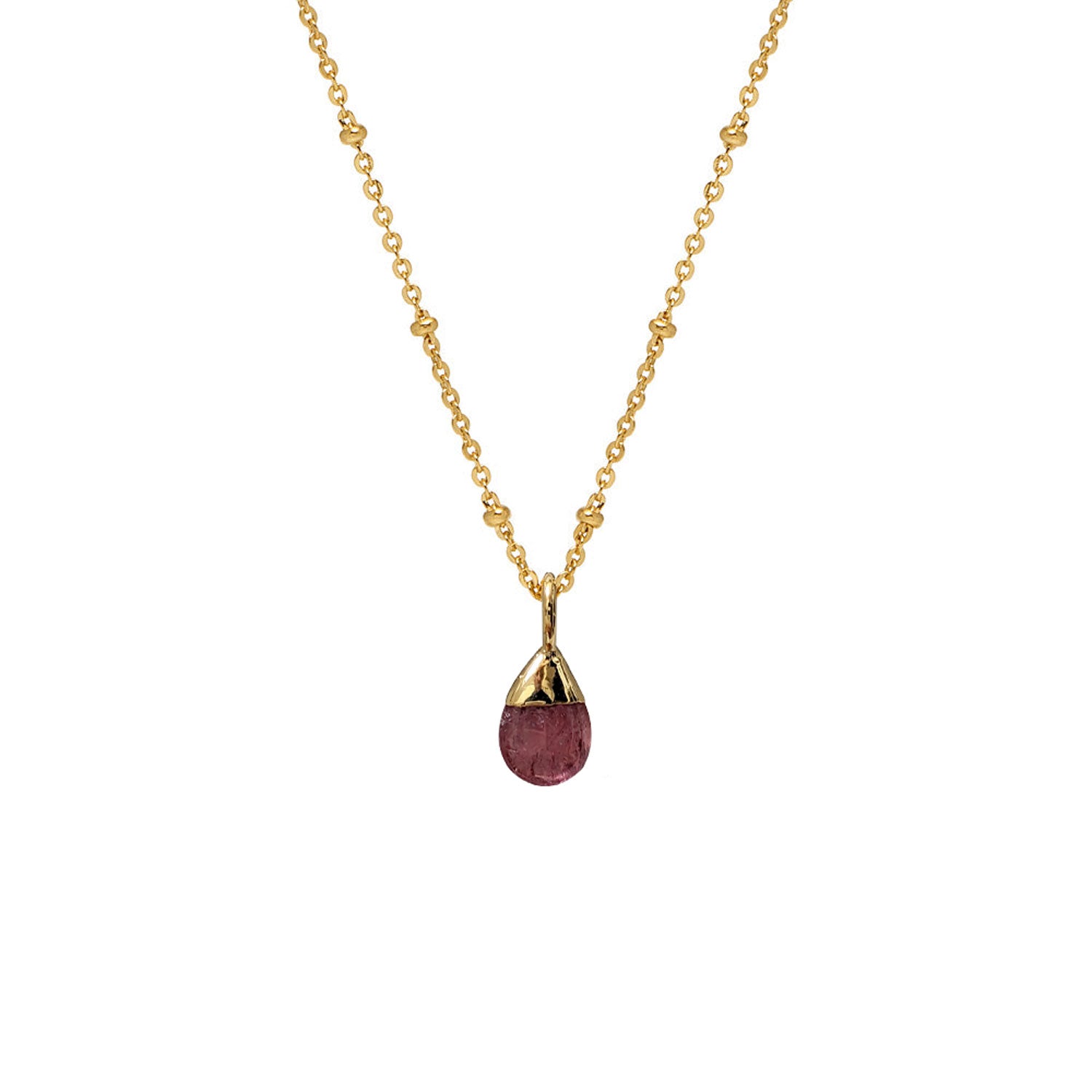 Pink Tourmaline Drop  on Satellite Chain