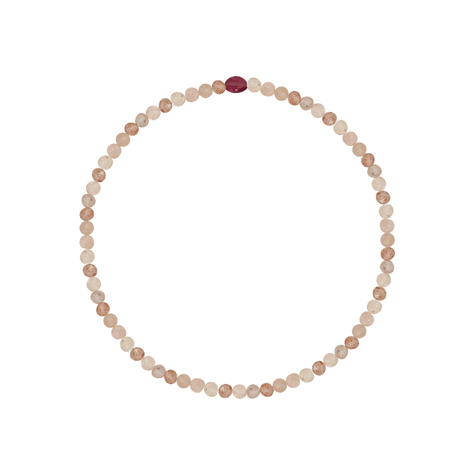 Rose Moonstone  Semi-Precious Bracelet