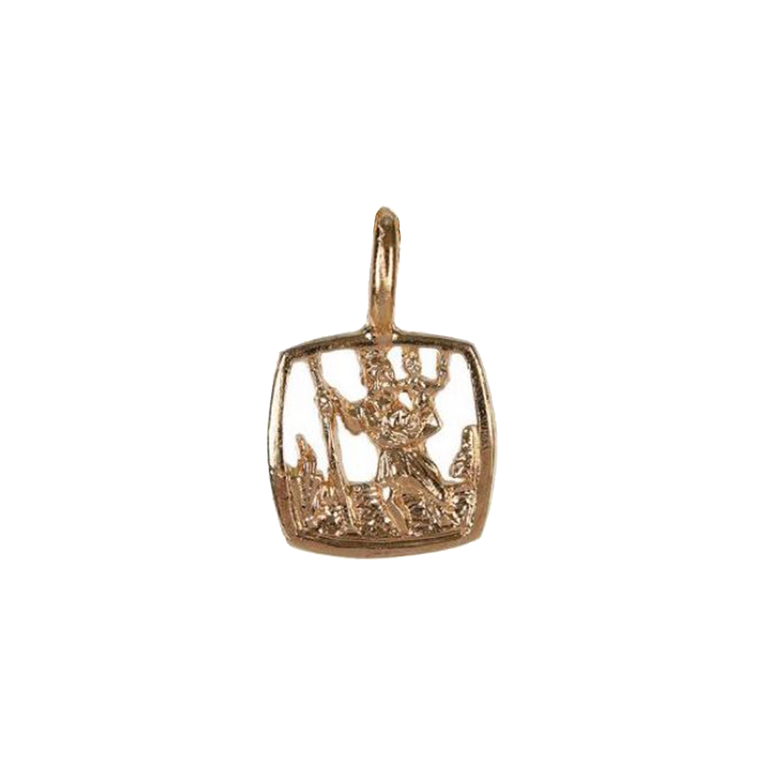 St Christopher Square Medal - Mirabelle Jewellery