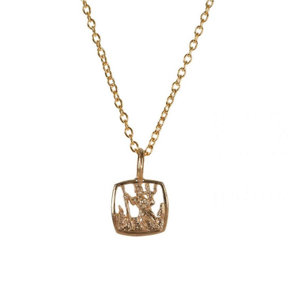 St Christopher Square Medal - Mirabelle Jewellery