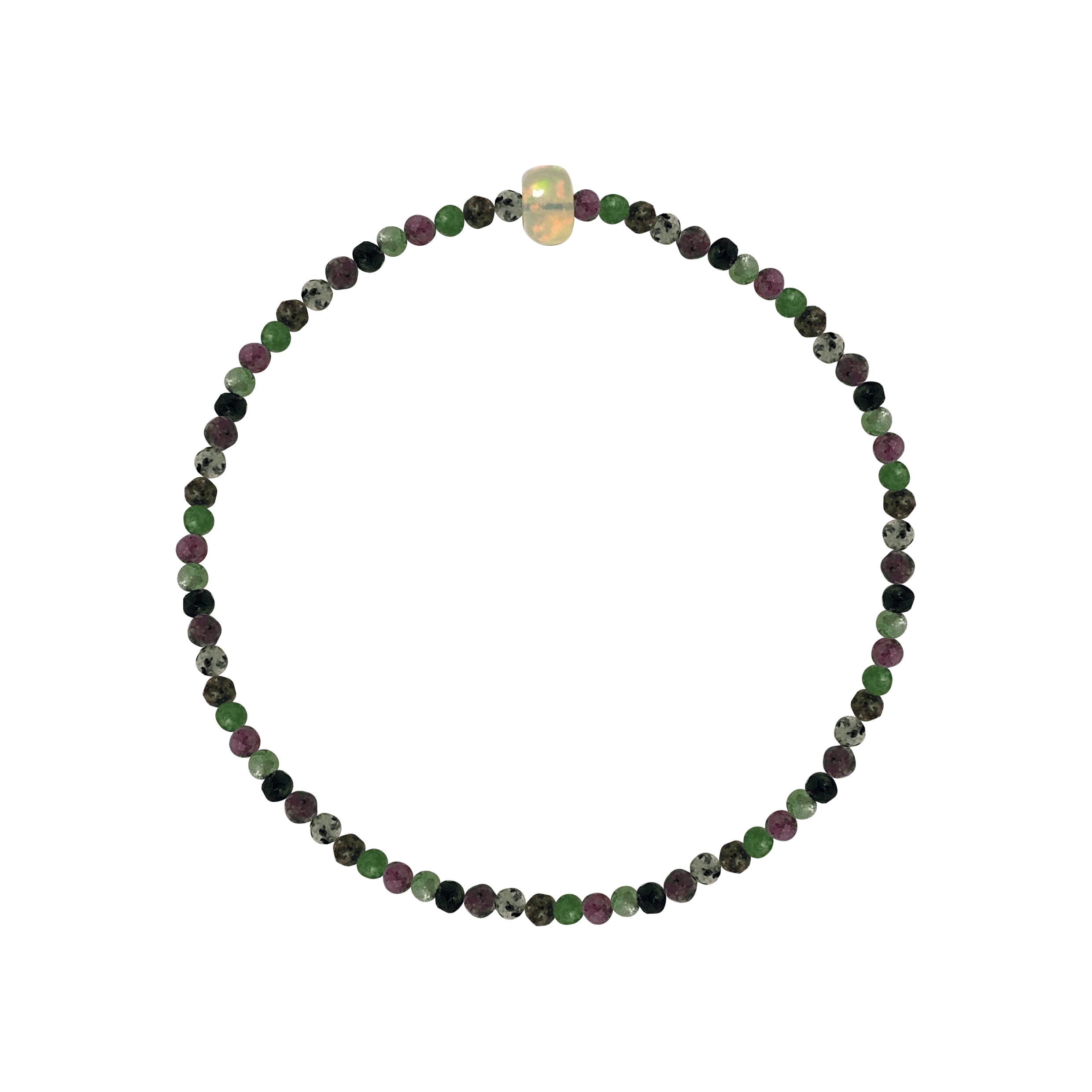 Ruby Zoizite Semi-Precious Bracelet