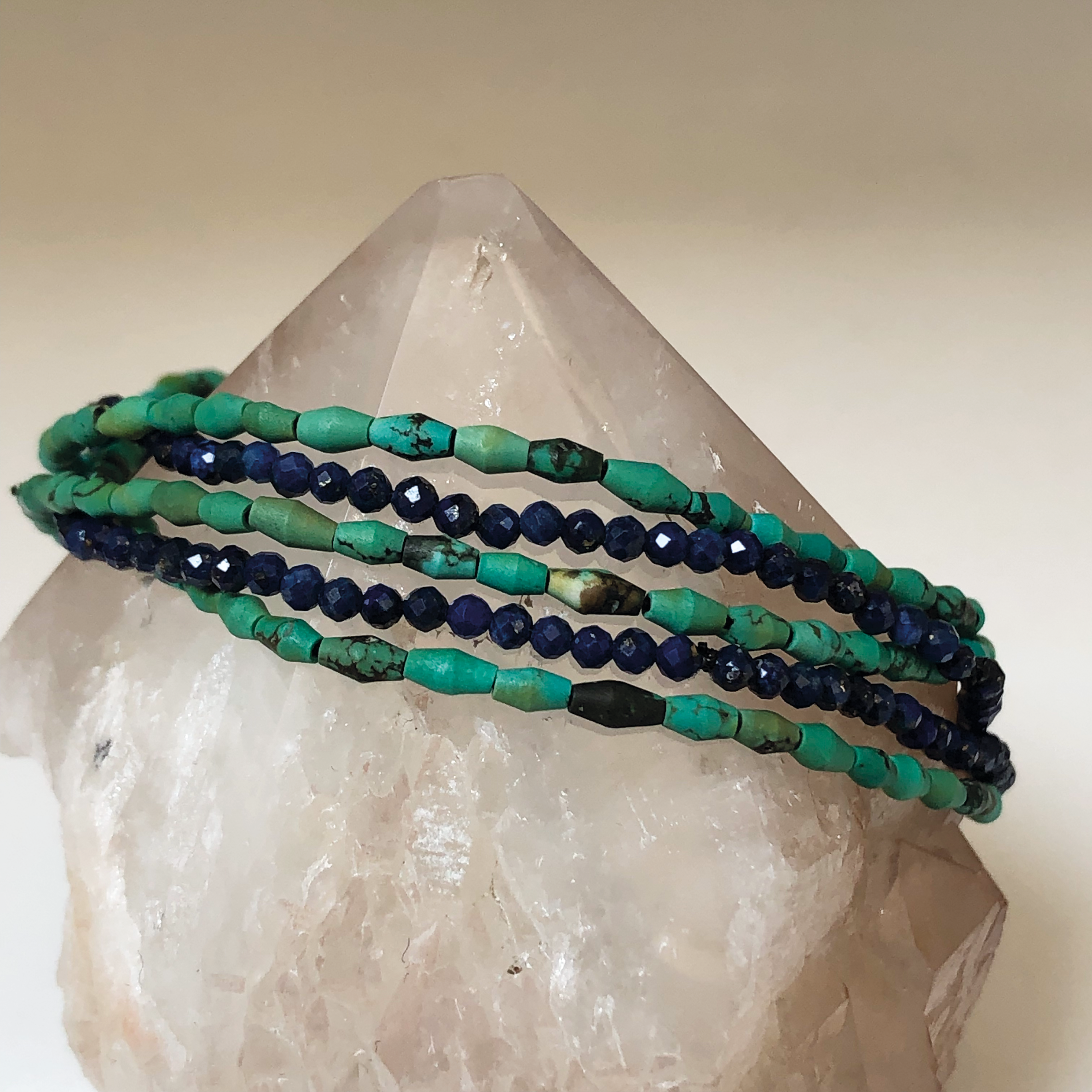 Tiny Turquoise Semi-Precious Bracelet