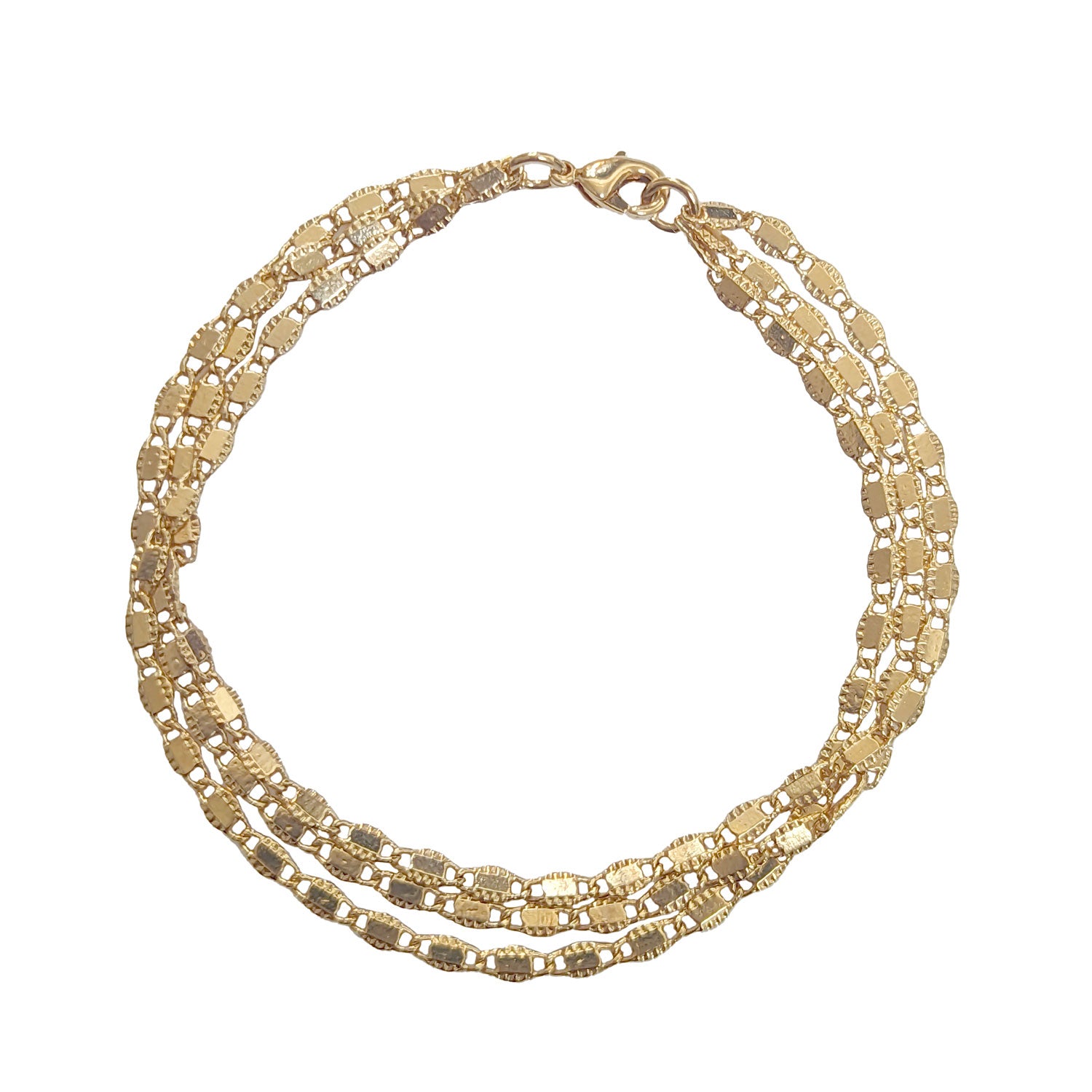 Val 3 Strand Chain Bracelet