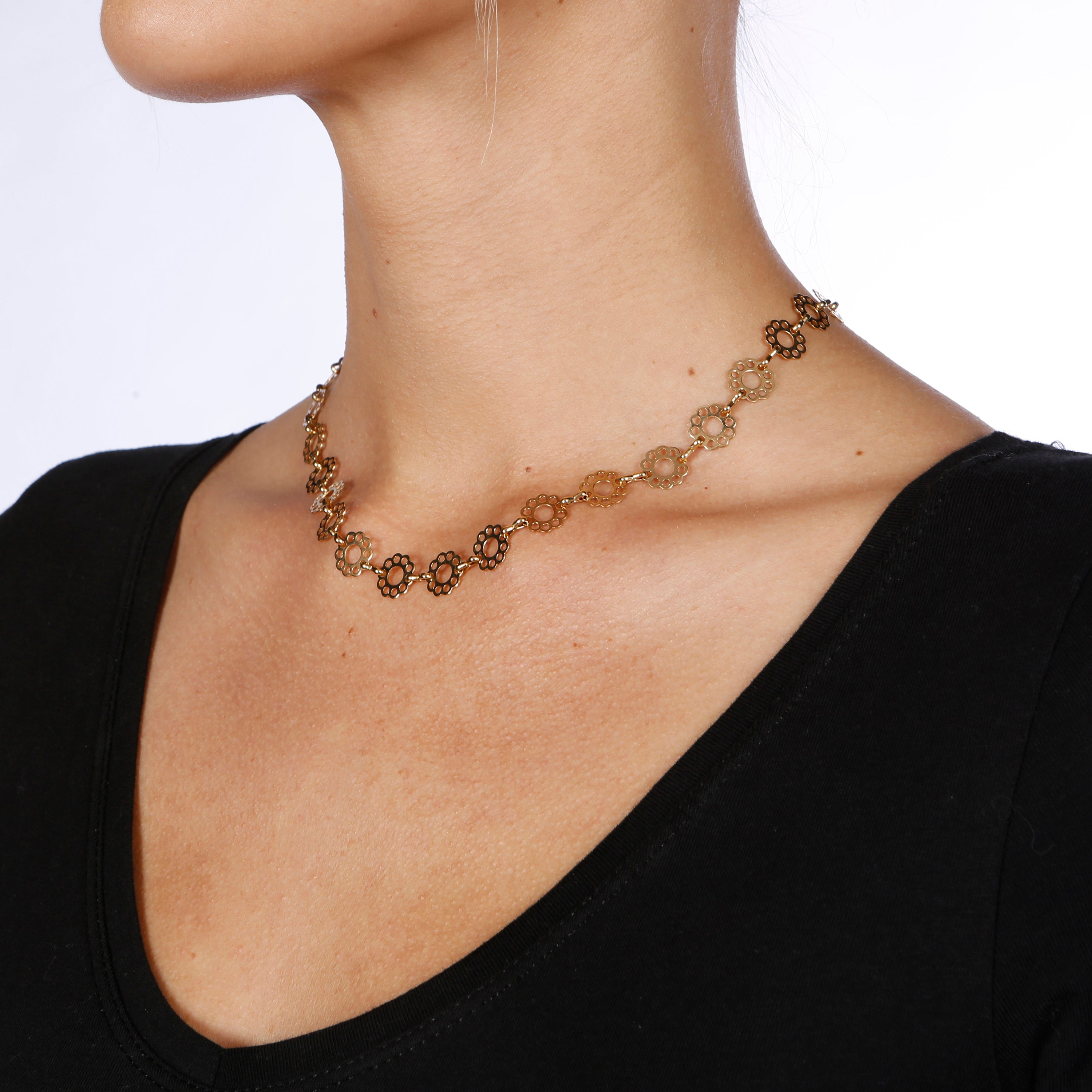 Marguerite Chain Necklace - Mirabelle Jewellery