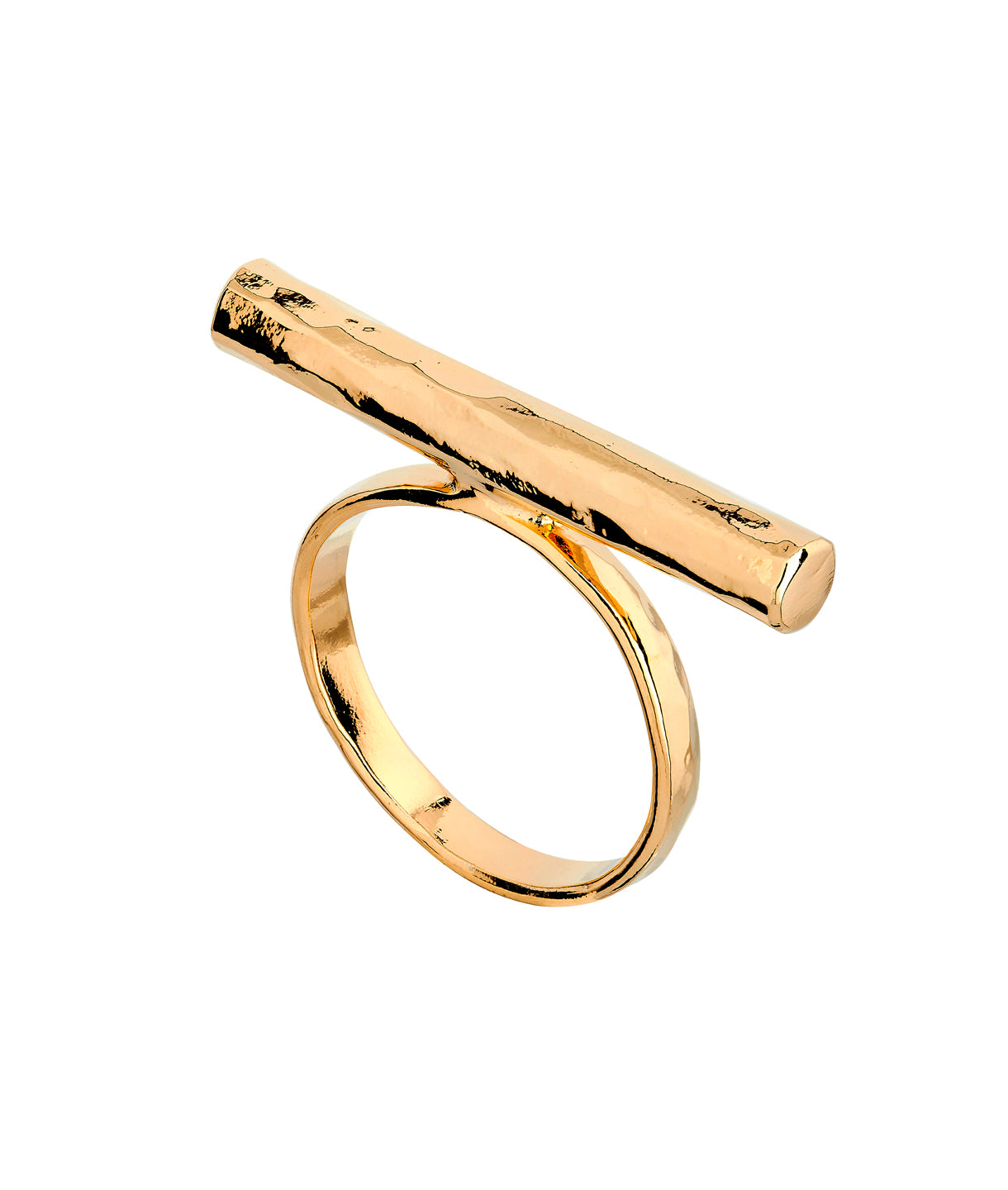 Hammered Bar Ring - Mirabelle Jewellery