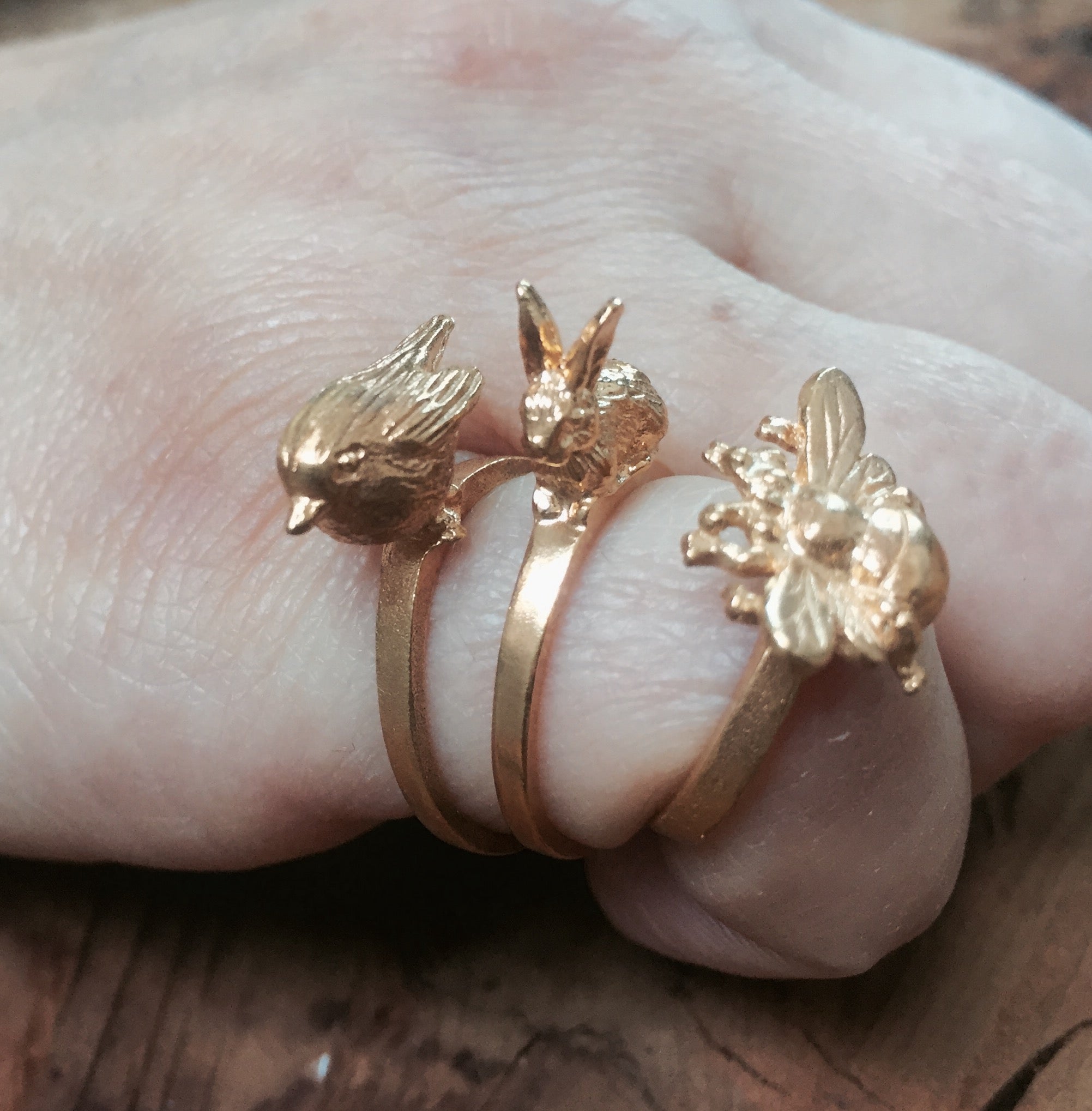 Rabbit Ring British Made - Mirabelle Jewellery