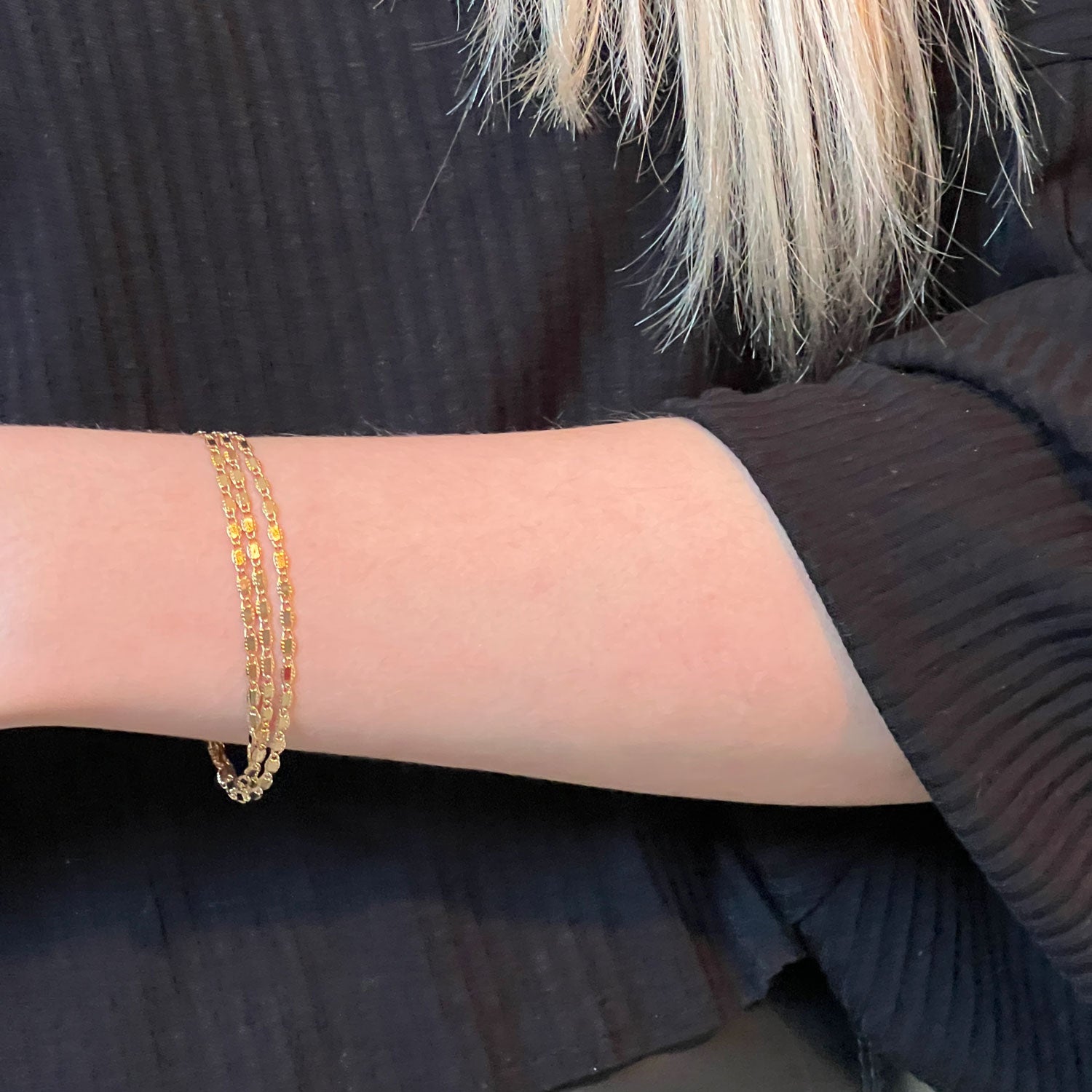 Val 3 Strand Chain Bracelet